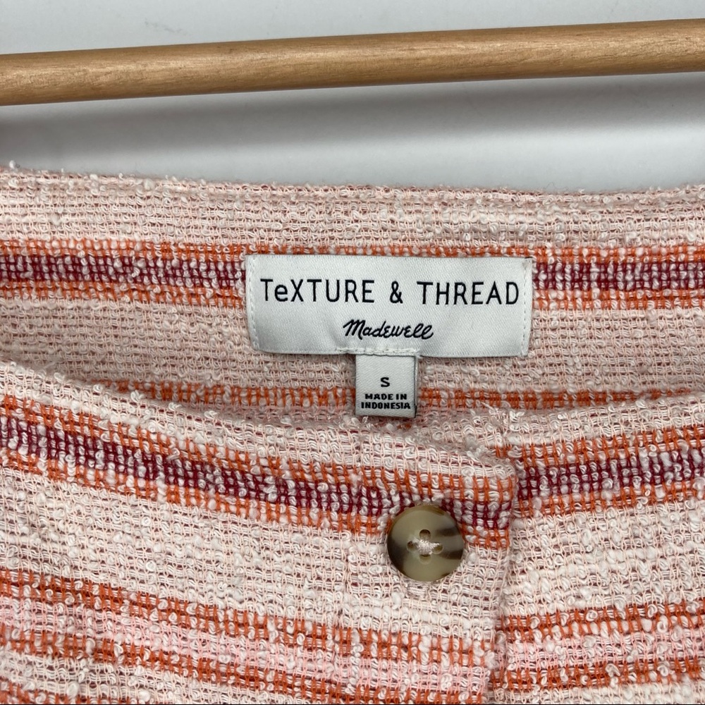 Madewell Texture And Thread Button Front Top In P… - image 2
